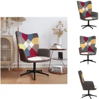 vidaXL Fauteuil de relaxation Patchwork Tissu - Fauteuil
