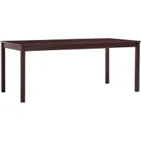 Syfax Table à manger Marron foncé 180x90x73 cm Bois de pin