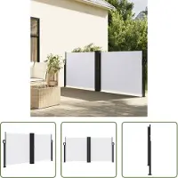 The Living Store Store latéral extensible blanc 120x1000 cm