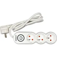 Sthor Multiprise 1,5m avec interrupteur 3-fois