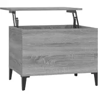 vidaXL Table basse Gris Sonoma 60x44,5x45 cm Bois composite