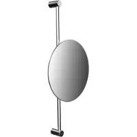 Emco puree miroir de rasage et de maqu'illage, hauteur réglable, modèle mural, rond, chrome, 109400114