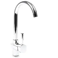 Wiltec Robinet d'évier pour Robinetterie de cuisine – 200 x 320 x 23 mm – 1560 l/h – Pivotant à 360° – Chromé – avec Raccord de 16,41 mm (3/8") – Mitigeur à manette unique