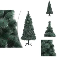 vidaXL Sapin de Noël artificiel avec support Vert 180 cm PET - Sapins de Noël