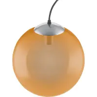 Ledvance Vintage Edition 1906, Plafonnier avec culot E27, verre orange, sans ampoules, Bubble Pendant