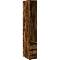Syfax Garde-robe chêne fumé 30x50x200 cm bois d'ingénierie