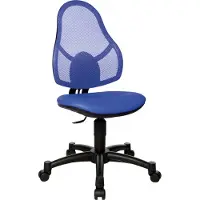Topstar * Réduit Chaise de bureau pour enfants / chaise pivotante Open Art Junior en tissu maillé bleu