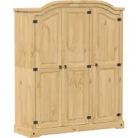 Syfax Garde-robe Corona 151,5x52x186 cm bois de pin massif