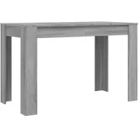 Syfax Table à dîner sonoma gris 120x60x76 cm bois d'ingénierie