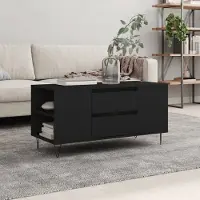 Prolenta Maison Exclusive - Table basse noire 102x44,5x50 cm Matériau dérivé du bois
