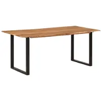 Prolenta Maison Exclusive - Table à manger 180 × 90 × 76 cm en bois massif d'acacia