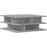 vidaXL Table basse gris béton 70x70x29 cm Bois composite