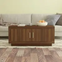 Prolenta Maison Exclusive - Table basse aspect chêne brun 102x50x45 cm Matériau dérivé du bois