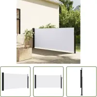 The Living Store Store latéral extensible blanc 100x500 cm