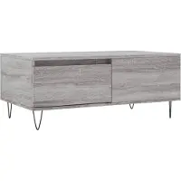 Syfax Table basse Sonoma gris 90x50x36,5 cm Bois d'ingénierie