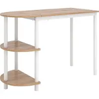 Vicco table de cuisine Freetown Chêne doré/blanc 110x50cm avec étagères ouvertes, Model 49552