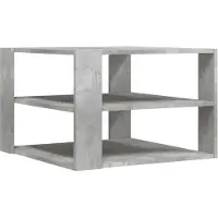 Syfax Table basse gris béton 58x58x40 cm bois d'ingénierie
