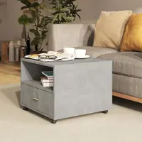 Prolenta Maison Exclusive - Table basse gris béton 55x55x40 cm Matériau dérivé du bois