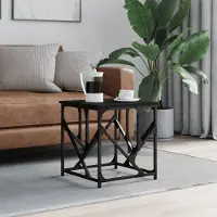 Prolenta Maison Exclusive - Table basse noire 45x45x47,5 cm Matériau dérivé du bois