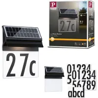 Paulmann Solar LED Lampe de numéro de maison Neda
