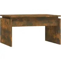 Syfax Table basse Chêne fumé 68x50x38 cm Bois d'ingénierie