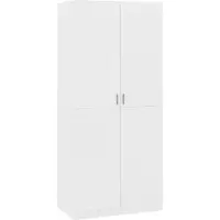 Syfax Garde-robe Blanc 90x52x200 cm Bois d’ingénierie