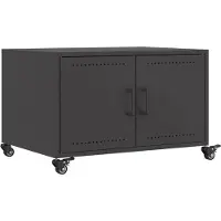 Syfax Table basse noir 68x50x43,5 cm acier