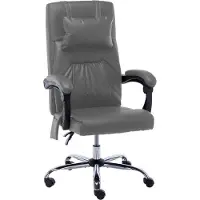 Syfax Chaise de bureau de massage Anthracite Similicuir