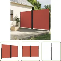 The Living Store Store latéral extensible Terracotta rouge 220x1200 cm