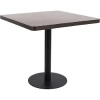 Prolenta Maison Exclusive - Table de bistrot marron foncé 80 x 80 cm en MDF
