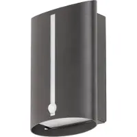 Rabalux 8731 Applique extérieure Baltimore, E27, aluminium, noir, Minimal, IP44, 25cm