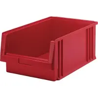 LA-KA-PE boîte de rangement à façade ouverte PLK L500 x B315 x H200 mm PP rouge - 01350 02 01