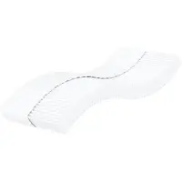 Syfax Matelas en mousse blanc 90x190 cm dureté H2 H3