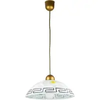Rabalux Suspension Rabalux 7652, 1 spot Etrusco, E27, bronze-argent-blanc, ronde, style méditerranéen, ø300 mm