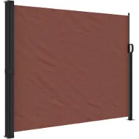 Syfax Auvent latéral rétractable marron 160x500 cm
