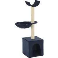 Syfax Arbre à chat avec griffoirs en sisal 105 cm Bleu