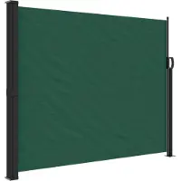 Syfax Auvent latéral rétractable vert foncé 160x600 cm