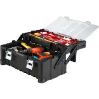 Keter 22 Cantilever Toolbox Noir
