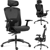 Huzaro Chaise de jeu Combat 7.3 Black Mesh