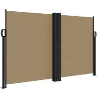 Syfax Auvent latéral rétractable taupe 140x1000 cm