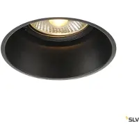 SLV Lampe à encastrer Horn-T ronde Ø18,5 cm noire GU10 ES111
