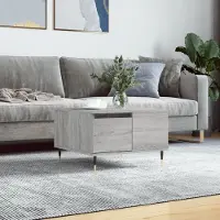 Prolenta Maison Exclusive - Table basse Gris Sonoma 55x55x36,5 cm Matériau dérivé du bois