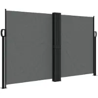 Syfax Auvent latéral rétractable anthracite 140x1000 cm