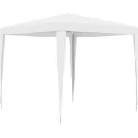 Syfax Tente de réception 2,5x2,5 m Blanc