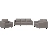 vidaXL Ensemble de canapés 3 pièces avec coussins Tissu Taupe