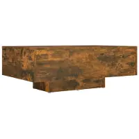 Syfax Table basse Chêne fumé 85x55x31 cm Bois d'ingénierie