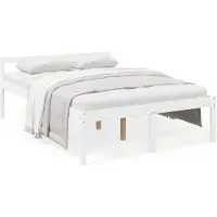 Syfax Lit pour personne ùgée sans matelas 120x200 cm bois pin massif