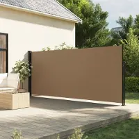 vidaXL Style élégant Store latéral extensible Taupe 160x600 cm - Parasols Hommie5064320 1parcel