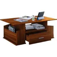 VCM Table basse en bois avec espace de rangement suffisant | Dimensions env. H. 44 x W. 110 x D. 52 cm | Table salon avec tiroir - Junata