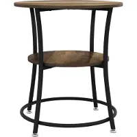 Vicco Table basse Quebec Bois antique 50x50cm avec tablette, Model 50002